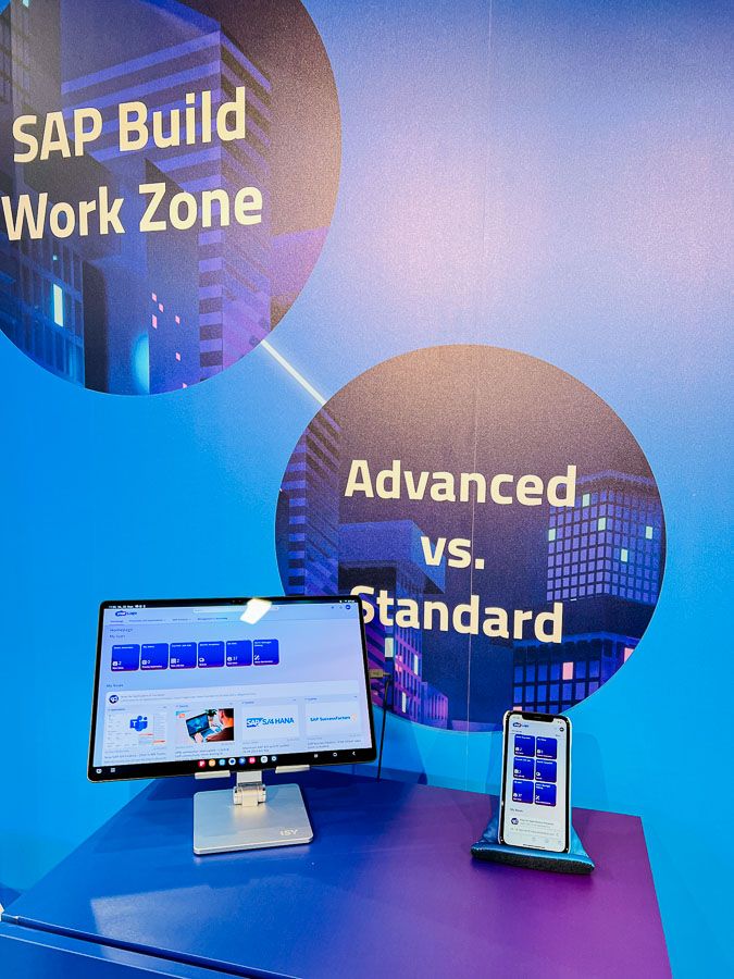 Work Zone Standard vs Advanced am Smartphone und Tablet